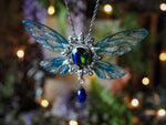 Lade das Bild in den Galerie-Viewer, Whimsical Necklace blue, silver
