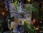 Lade das Bild in den Galerie-Viewer, Whimsical Necklace purple, silver
