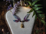 Lade das Bild in den Galerie-Viewer, Enchanted Necklace purple glas, gold
