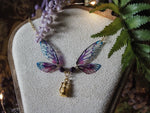 Lade das Bild in den Galerie-Viewer, Enchanted Necklace purple glas, gold
