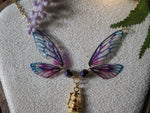 Lade das Bild in den Galerie-Viewer, Enchanted Necklace purple glas, gold
