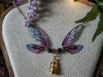 Lade das Bild in den Galerie-Viewer, Enchanted Necklace purple glas, gold
