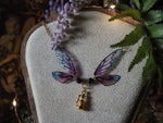 Lade das Bild in den Galerie-Viewer, Enchanted Necklace purple glas, gold
