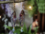 Load image into Gallery viewer, Faerie Earrings sunrise, stars, swarovski
