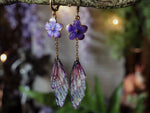 Load image into Gallery viewer, Cherry Blossom Earrings sunrise, purple

