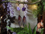 Load image into Gallery viewer, Cherry Blossom Earrings sunrise, purple
