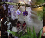 Load image into Gallery viewer, Cherry Blossom Earrings sunrise, purple
