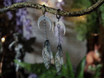 Lade das Bild in den Galerie-Viewer, Moon Earrings black, silver
