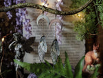 Lade das Bild in den Galerie-Viewer, Moon Earrings black, silver
