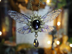 Load image into Gallery viewer, Whimsical necklace purple gold
