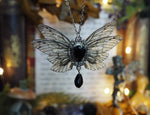 Lade das Bild in den Galerie-Viewer, Pixie necklace black double winged
