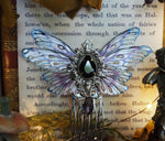 Lade das Bild in den Galerie-Viewer, Hair Comb purple glas double winged
