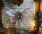 Lade das Bild in den Galerie-Viewer, Hair Comb pink double winged
