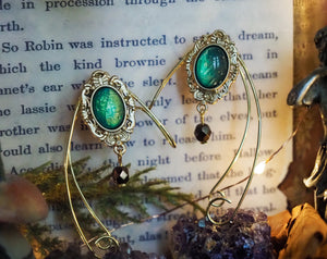 Elf Ears Gold emerald