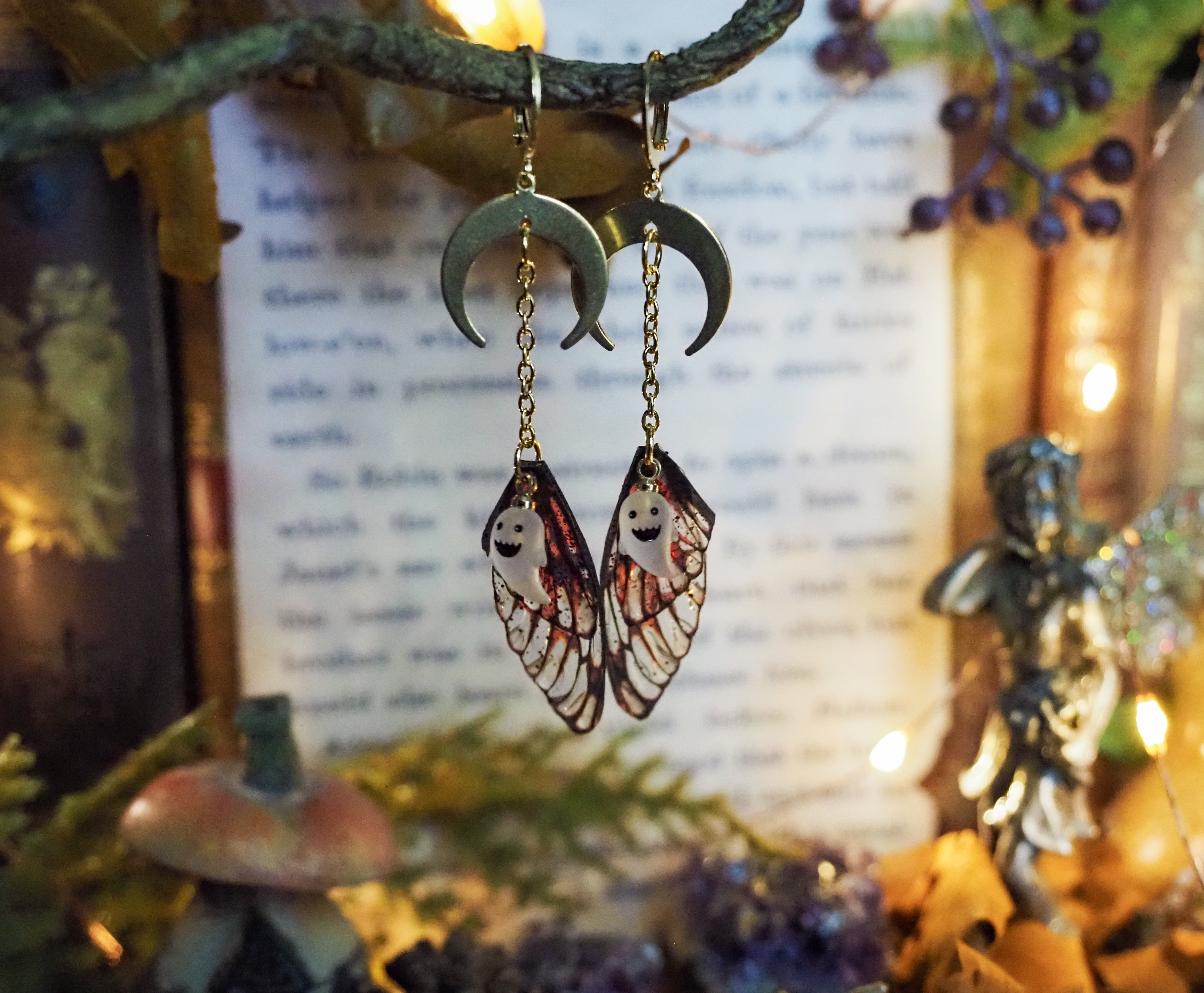 Moon Faerie Earrings bloody ghosts