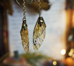 Lade das Bild in den Galerie-Viewer, Moon Faerie Earrings natur mushroom
