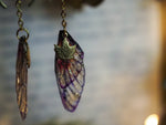 Lade das Bild in den Galerie-Viewer, Moon Faerie Earrings sunrise leaf
