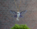 Load image into Gallery viewer, Ghost necklace - purple
