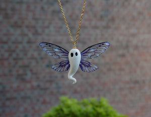Ghost necklace - purple