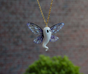 Ghost necklace - purple
