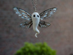 Load image into Gallery viewer, Ghost necklace - black
