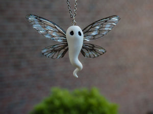Ghost necklace - black