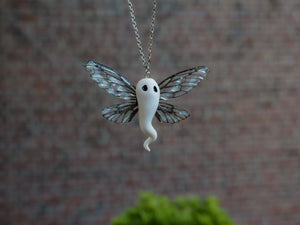 Ghost necklace - black