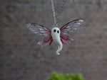 Load image into Gallery viewer, Ghost necklace - red
