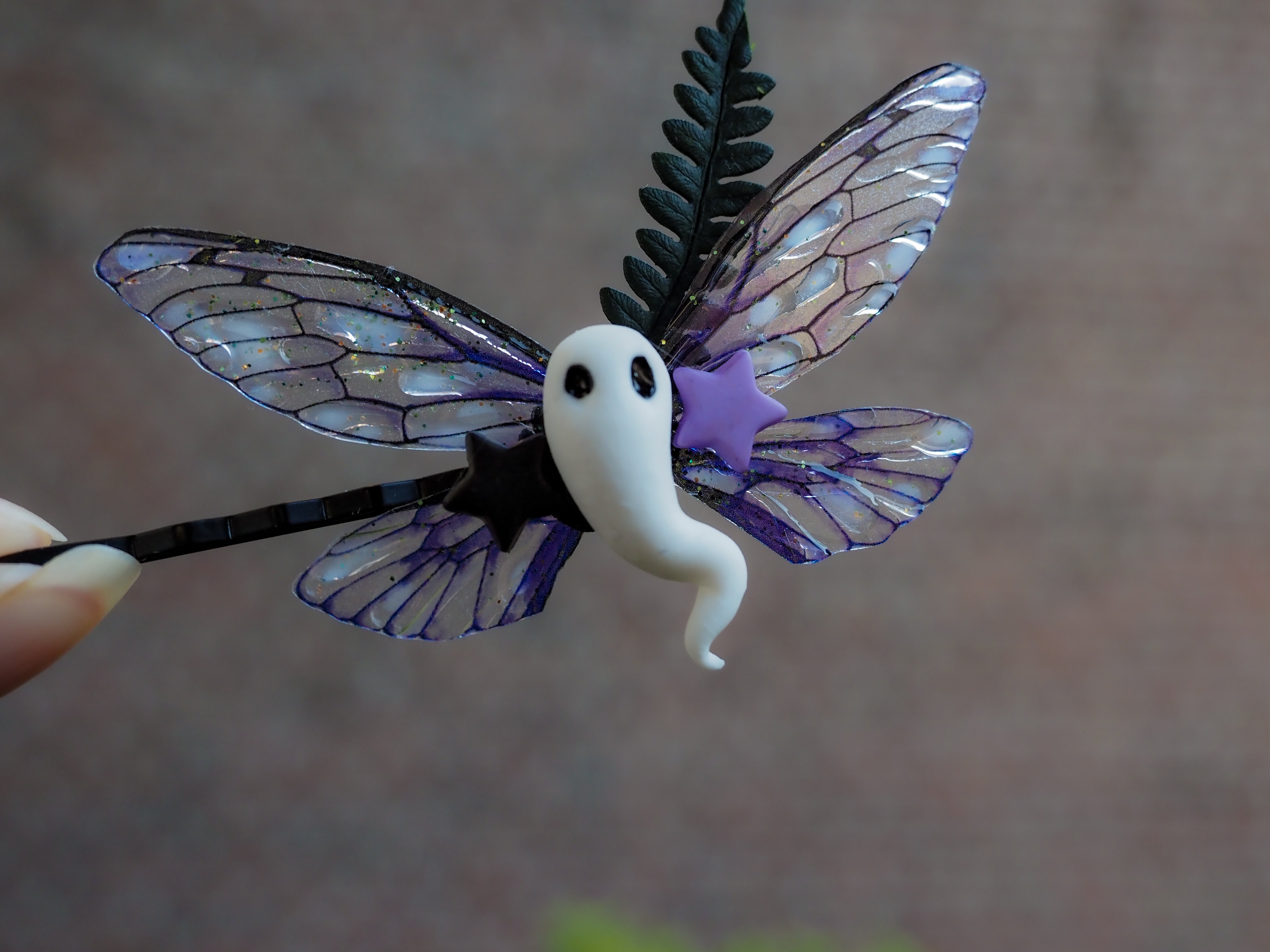 Ghosty Hairpin - purple