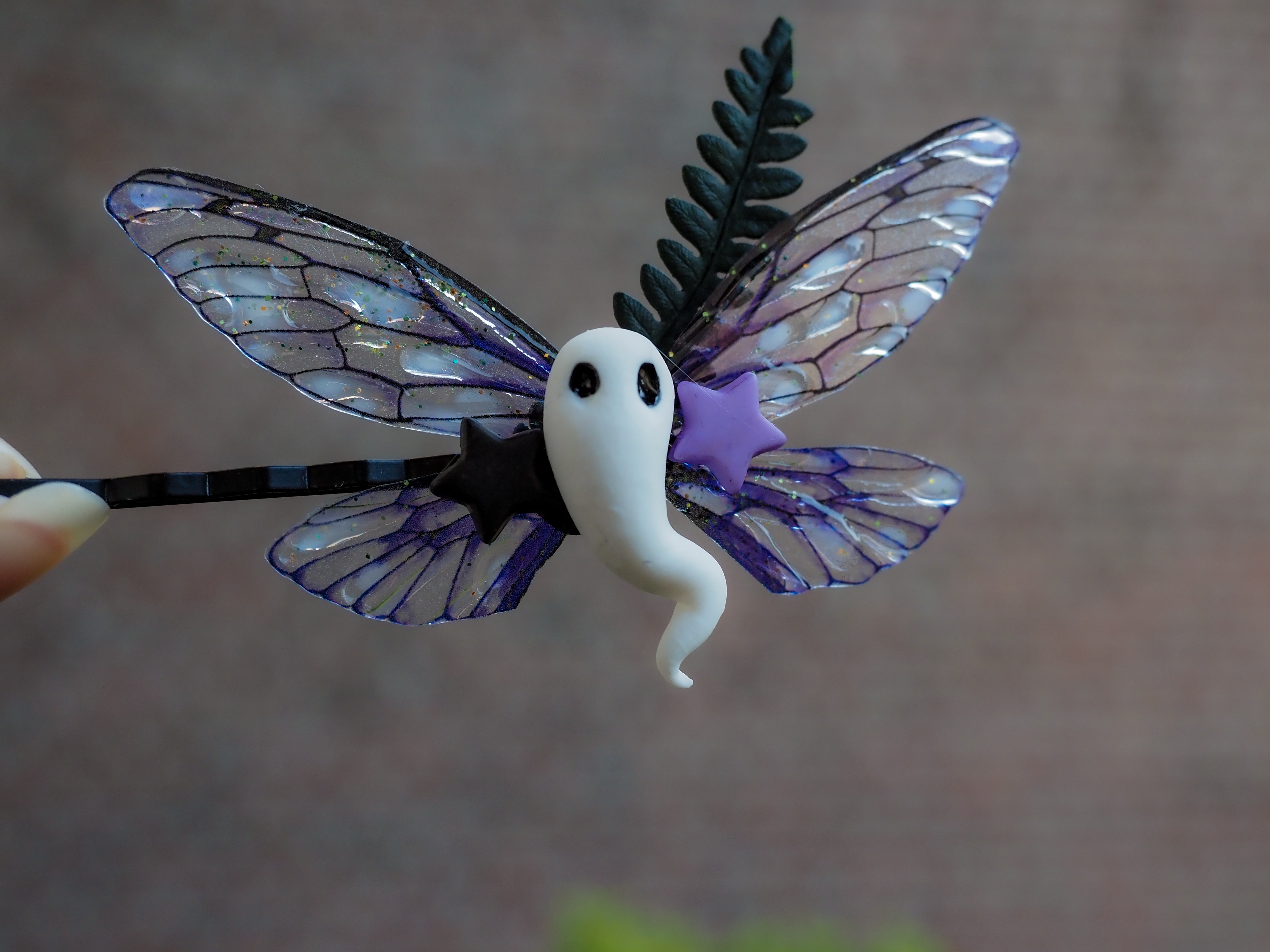 Ghosty Hairpin - purple