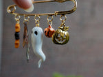 Load image into Gallery viewer, Ghosty Pin - pumpkin patch
