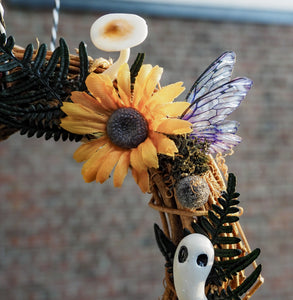 OOAK Ghosty autumn wreath