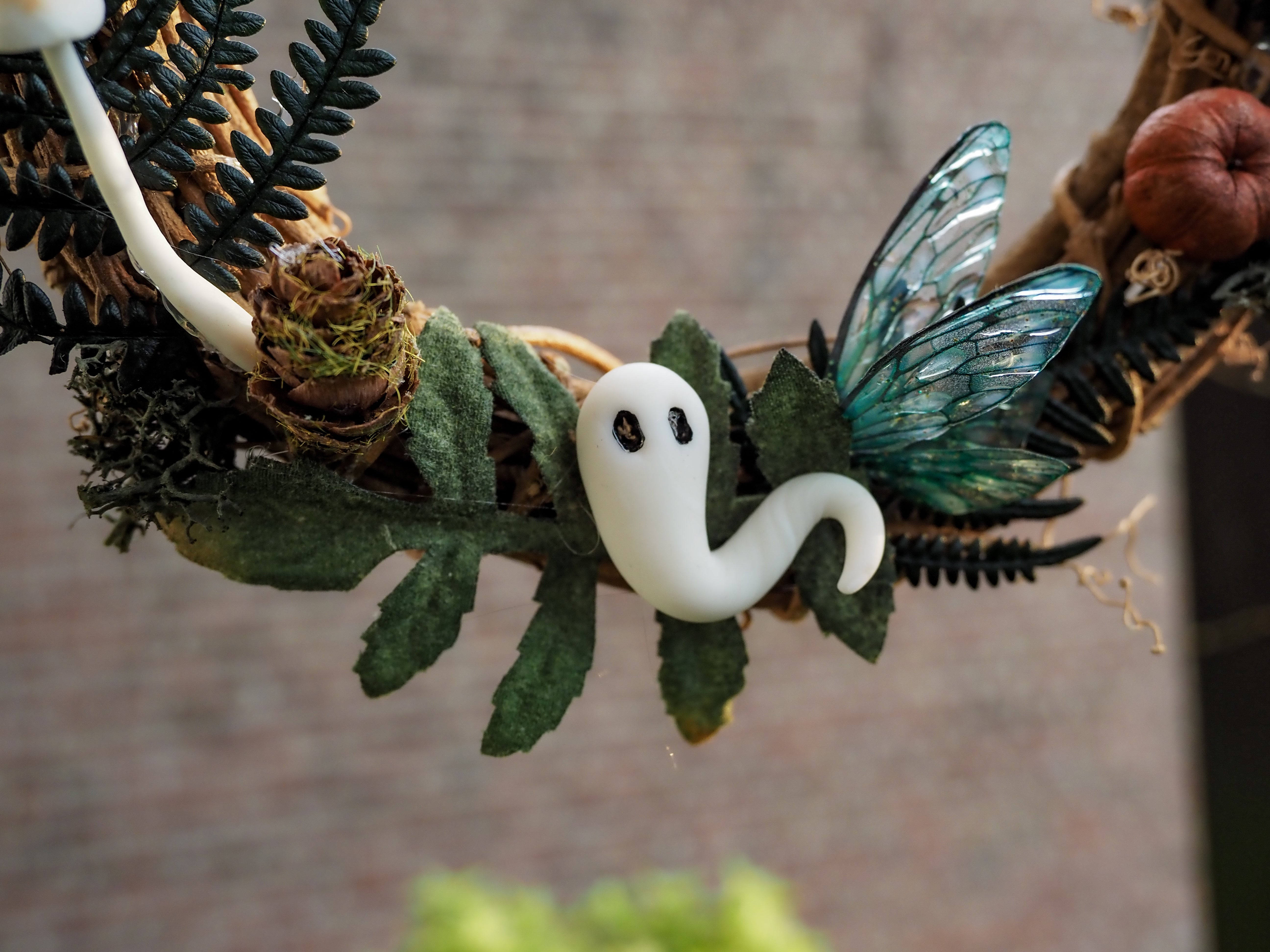 OOAK Ghosty autumn wreath