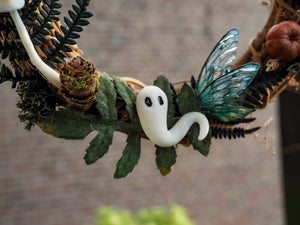 OOAK Ghosty autumn wreath