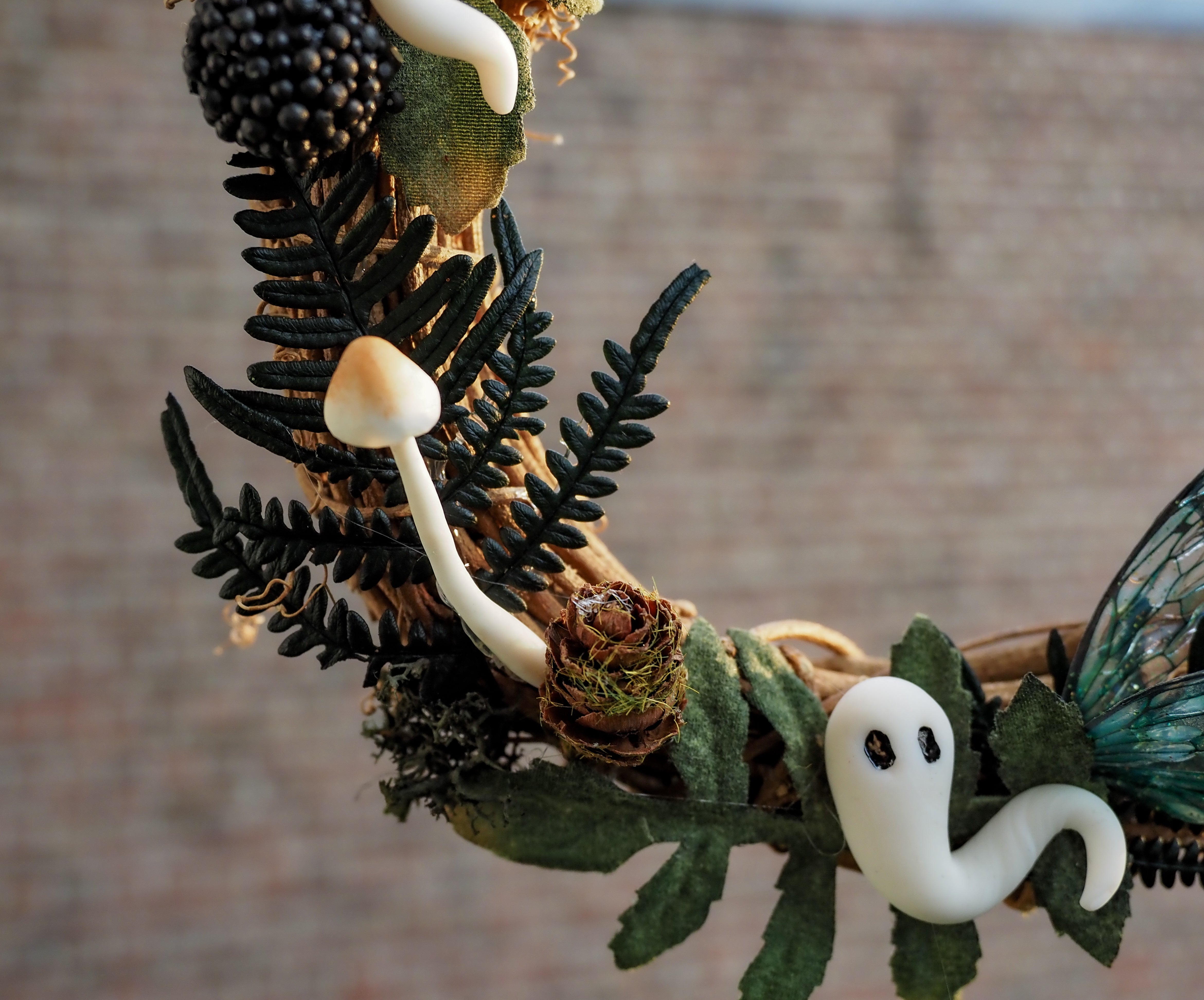 OOAK Ghosty autumn wreath
