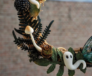 OOAK Ghosty autumn wreath