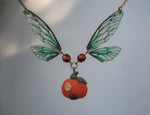 Load image into Gallery viewer, Pumpkin House necklace - emerald

