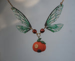 Load image into Gallery viewer, Pumpkin House necklace - emerald
