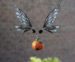 Load image into Gallery viewer, Pumpkin House necklace - black
