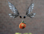 Load image into Gallery viewer, Pumpkin House necklace - black
