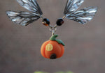Load image into Gallery viewer, Pumpkin House necklace - black
