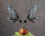Load image into Gallery viewer, Pumpkin House necklace - black
