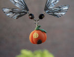 Load image into Gallery viewer, Pumpkin House necklace - black
