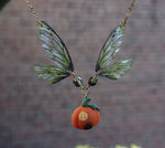 Load image into Gallery viewer, Pumpkin House Necklace - green
