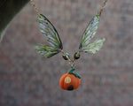 Load image into Gallery viewer, Pumpkin House Necklace - green

