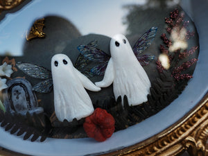 OOAK Fae Ghosties in Love Frame