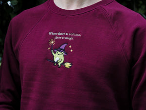 Witchy Frog Sweater - organic fleece edition
