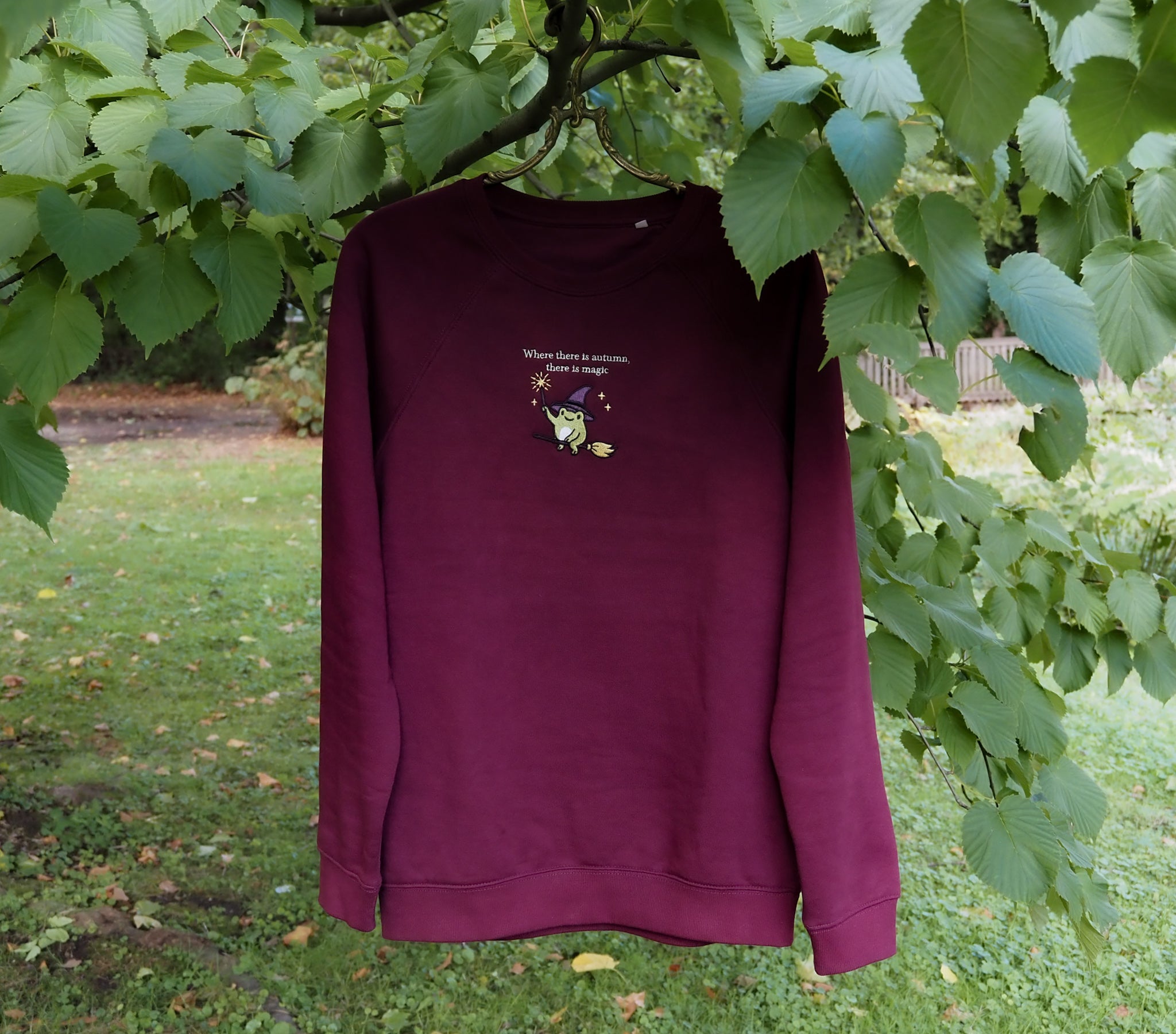 Witchy Frog Sweater - organic fleece edition