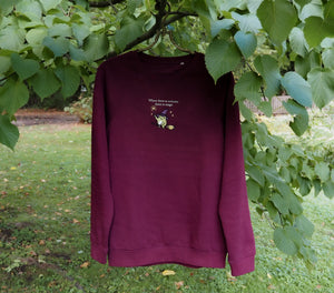 Witchy Frog Sweater - organic fleece edition