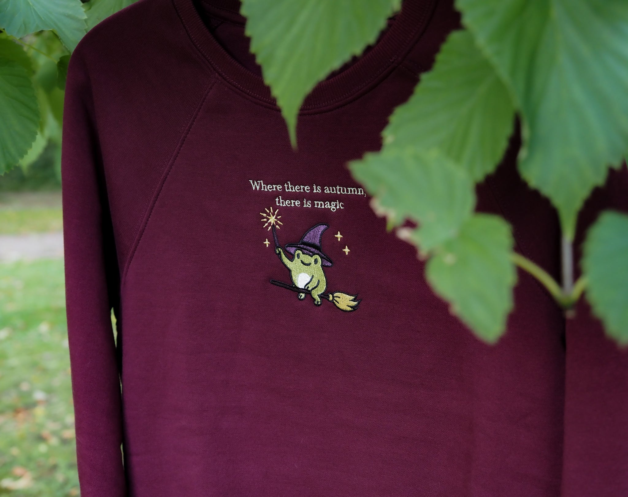 Witchy Frog Sweater - organic fleece edition